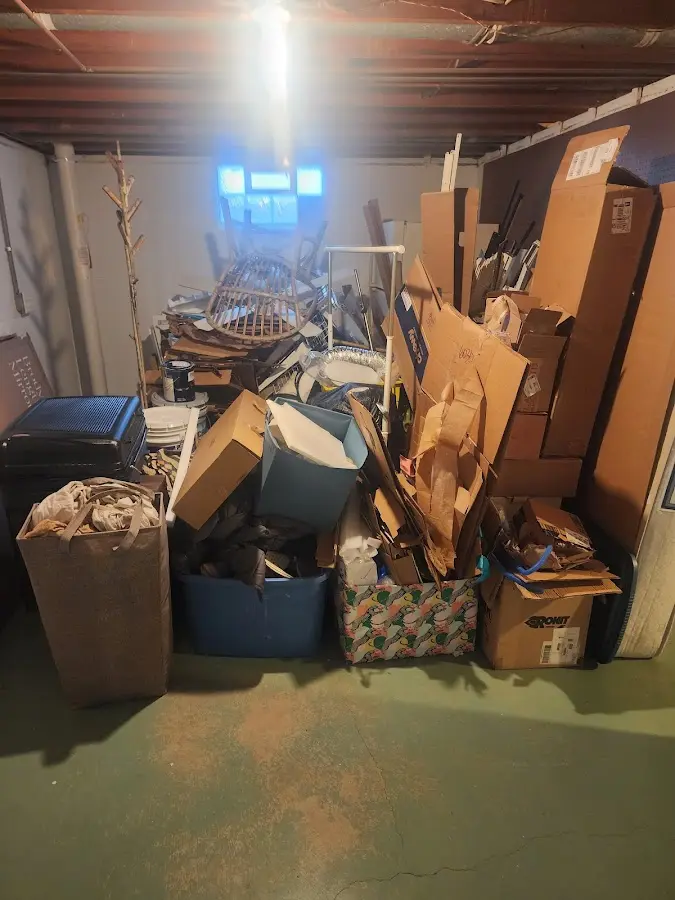 Roll-off dumpster container at job site for 40 Yard Dumpster Rental in Pacific